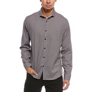 Stone Rose Mens  Stretch Print Shirt, Red